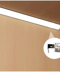 Six Pack 16 Inch V Shape LED Strip Black Channel for Corner Mount with Anti UV Diffuser illuminated under cabinet setup