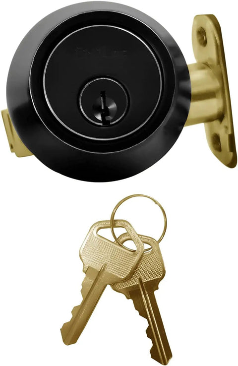 Keyed Alike Front Door Lock Set With Deadbolt And Knob, Oil Bronze Finish, 5 Pack, Single Cylinder Exterior Door Hardware