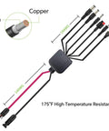 6-In-1 Solar Connector Kit With Female And Male Connectors, Universal Solar Adapter Cable with copper tin wire