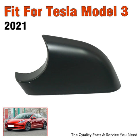 Left Side View Mirror Lower Cover Cap Direct Bolt Up For Tesla Model 3 2017 2018 To 2021 Clean Base Trim Panel No Sweat Aftermarket Replacement 22873005 LH, side view