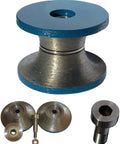 Badass Diamond Bullnose Router Bit Set For Granite Marble Stone Concrete V40 Profile includes detailed components and quick mount bolts.