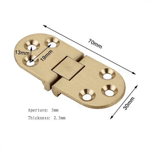 Dual Set Semi-Circular Folding Table Hinges With 180 Degree Rotation For Cabinets And Countertops, heavy duty copper alloy hinges