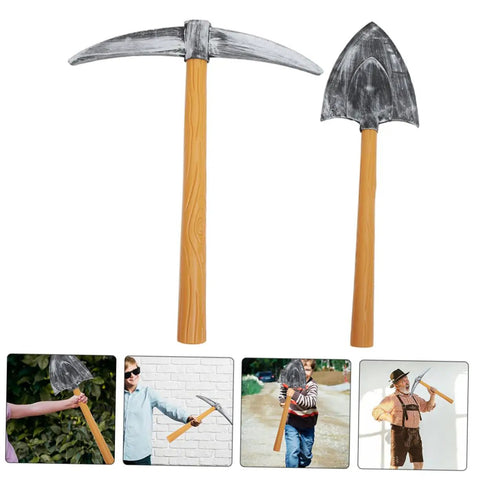 Two Piece Dwarf Pickaxe And Spade Costume Props Set Lightweight Plastic Sponge Fun Tools For Party Favors Stage Performances Photo Shoots