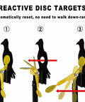 Auto Reset Metal Eagle Target For Air Rifles Outdoor Backyard Plinking Practice For 177 And 22 Caliber Pellets in setup stages