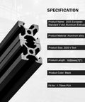10 Pack 2020 V Slot Aluminum Extrusion European Standard 1830mm Length Anodized Aluminum Profile close-up view