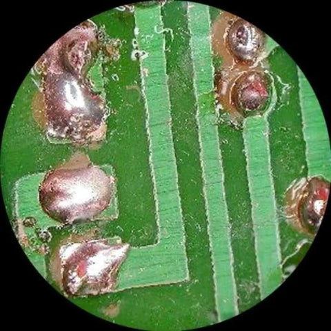 Professional Trinocular Stereo Zoom Microscope With Long Working Distance For Precision Inspection Of Circuits And Dental Appliances Includes 10x Wide Field Eyepieces For Clear Comfortable Viewing, close-up PCB solder joints