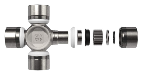 Exploded view of 5 1310X U Joint Kit 1310 SPL22 Series OSR Outside Snap Ring Universal Joint for cars, trucks, SUVs.