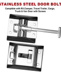 304 Stainless Steel RV Door Latch And Camper Door Holder For Travel Trailers Cargo Campers Black Finish Durable And Easy To Install No Hassle For Smooth Access On Every Camping Trip