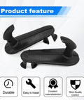 Black 4Pcs Car Floor Mat Clips Set Non Slip Floor Carpet Clips Fixing Hooks For Toyota Lexus Cars to prevent slippage