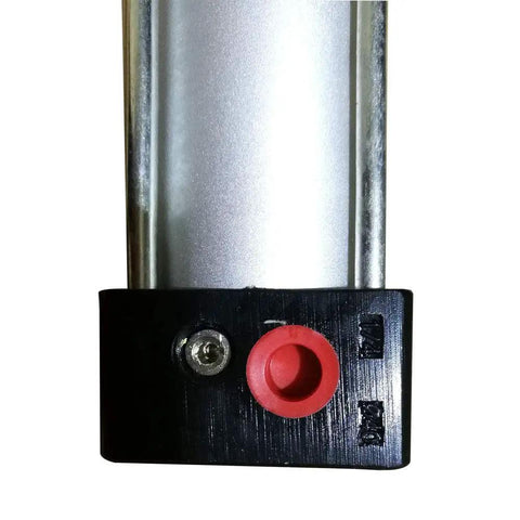 Close-up of the Double Acting Pneumatic Air Cylinder With Aluminum Alloy Magnetic Rod SC 40 X 1000, showing end cap detail.