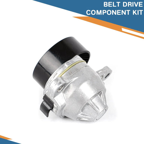 Idler Pulley And Serpentine Belt Tensioner Kit For Suzuki Grand Vitara SX4 2009 2010 2011 2012 2013 2.0L 2.4L L4 DIY Friendly