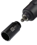 Deep Axle Nut Impact Socket Set For Half Inch Drive With 12 Point Design In CR MO Steel, 36mm deep socket attached to tool.