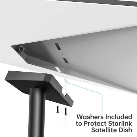 Starlink Gen 3 RV Mount Kit With 360 Degree Rotating Pole Adapter And Length Adjustable Pole For High Speed Internet On RVs Motorcycles Fences Deck Rails Flagpoles Rooftops