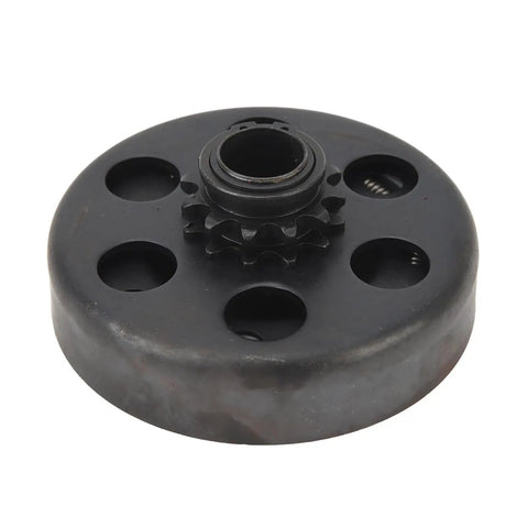 Heavy Duty Centrifugal Clutch For Go Kart And Mini Bike With 12 Tooth Sprocket And 20mm Bore Metal Alloy showing sprocket and holes