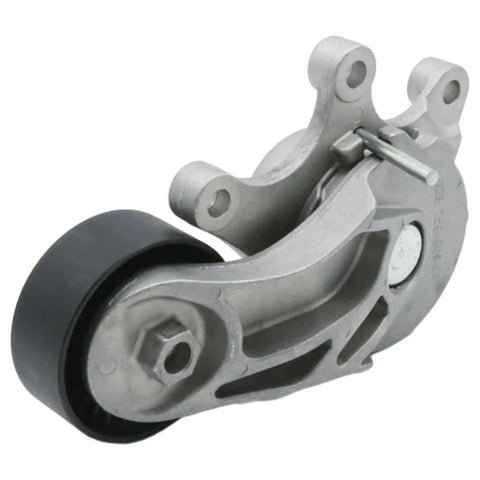 Close-up of a metal drive belt tensioner from Drive Belt Tensioner And Ribbed V Belt Kit For BMW 228i 2014 2016 And X3 2013 2017 Replacement Part 11287618848