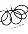 Flexible Airbrush Hose Extension With Gotta Love Flexibility And Plug And Play Quick Connect For Smooth Spray Painting Flow Plus Universal 1/8 Connector For Zero Hang Ups, black woven polymer hose.