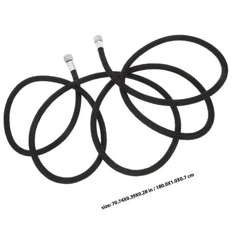 Flexible Airbrush Hose Extension With Gotta Love Flexibility And Plug And Play Quick Connect For Smooth Spray Painting Flow Plus Universal 1/8 Connector For Zero Hang Ups, black woven polymer hose.