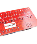 Back view of Four Channel 24V Relay Module With Opto Isolation High And Low Level Trigger showing connectors and circuitry