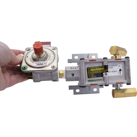 Gas Range Safety Valve And Pressure Regulator Replacement For Model Specific DG94-00449A with two brackets visible