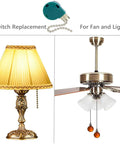 3 Speed 4 Wire Pull Chain Ceiling Fan Switch Replacement for ceiling fans, wall lamps, and cabinet lights, model 268S6.