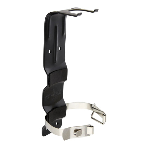 Replacement Fire Extinguisher Bracket Black Corrosion Resistant Powder Coated Steel Wall Mount Marine And Vehicle Holder Fits FE10GR Series Automar10 Garage10 And FE1A10GR Series Home1 DHome1 Marine1 Extinguishers