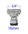 Leakproof Brass Hose Fittings Set 20 Pieces One Half Inch Three Quarter Inch One Inch Quick Connectors For Garden Faucet Adapters Copper Watering Connectors Drip Irrigation And Outdoor Hose System Easy Install, 3/4 in 16mm adapter