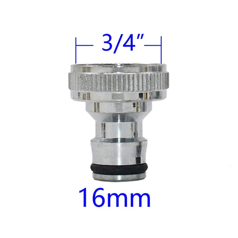 Leakproof Brass Hose Fittings Set 20 Pieces One Half Inch Three Quarter Inch One Inch Quick Connectors For Garden Faucet Adapters Copper Watering Connectors Drip Irrigation And Outdoor Hose System Easy Install, 3/4 in 16mm adapter