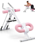 Your New Home Gym Essential With This Adjustable Ab Trainer Engineered For Rapid Belly Fat Burn And Rock Hard Core Gains Featuring Padded Knee Support Foldable Design In Bright Pink.