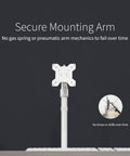 Heavy Hitter Single Monitor Desk Mount With Smooth Tilt And Swivel For Screens Up To 32 Inch Or 38 Inch Ultrawide Displays, secure mounting arm.