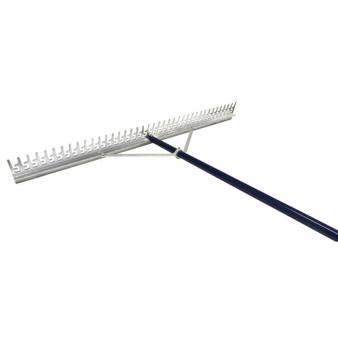 48 Inch Screening Rake With 66 Inch Handle For Beach And Lawn Care Heavy Duty Commercial Grade Debris Trapping Teeth