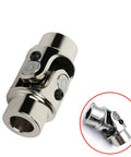 Built Tough 3/4 Inch By 3/4 Inch Dd Chrome Single U Joint Steering Shaft Universal Joint Replacement, chrome plated design.