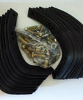 Replacement Tine Set For Tiller GW-1245 10802 1901118 1270-1A 1270-2A OEM Compatible, black metal tines with bolts