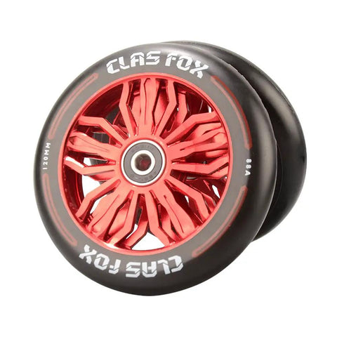 Real Heavy Duty Pro Scooter Wheels With Abec 9 Bearings 120 X 24 MM Forged Aluminum Core 88A Polyurethane Sick Grip Shredder Approved Street Rides No Cap
