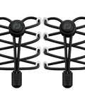 No Tie Shoelaces 2 Pack Elastic Bungee Laces With Adjustable Lock System For Kids And Adults Sneakers Perfect For Quick Slip On And Off Everyday Gym Golf Trail Run Black On Black, black elastic laces with lock