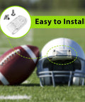 Helmet Hardware Kit With Quick Release Facemask Hardware Clips Screws And Nuts For F7 And SpeedFlex Helmets Easy Install Durable Thumb Clips And Fasteners For Youth And Adult Safe Football Gear on white football helmet