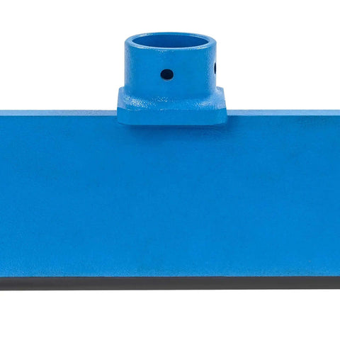 Blue finish 12 Inch Press Brake Attachment for 12 to 20 Ton Hydraulic Shop Presses, delivers 90 degree bends, 3/16 inch thick steel