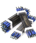 Bundle of Mini Crossbow Bolts 13 Inch 6 Pack Carbon Arrows 5.2mm Outer Diameter With Steel Tips And Half Moon Nocks, Blue