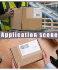 Application scene showing These Transparent Self Adhesive Planner Pockets And Shipping Label Sleeves on packages for secure document use.