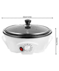 Electric Coffee Bean Roaster Machine With 1.1 Lb Capacity, Clear Cover And Stir Bar, Adjustable Temperature For Roasting