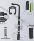 Adjustable Fishing Line Spooler with nylon body, stainless bearings, aluminum parts; no line twist, suitable for all reels.