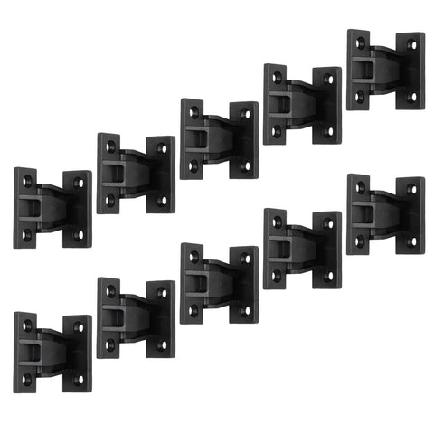 10 Pack Push In Panel Connectors For Furniture Quick Fit Bracket Clips arranged in rows on white background