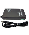 USB 2.0 PCMCIA Card Reader With PC Card ATA And ATA Flash Mass Storage Support, Hot Swap And Plug And Play, shown with USB cable