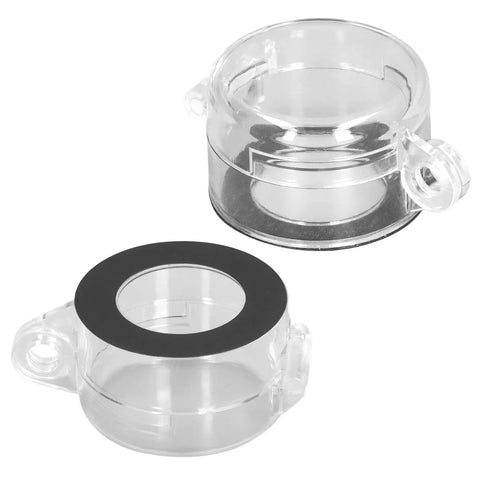 Push Button Switch Guard Cover 30mm Plastic Round Shield For Industrial Panels And Electrical Systems, Durable PC Material