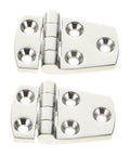 Heavy Duty 316 Stainless Steel Mirror Polished Butt Hinges For RV Yacht Boat Doors And Cabinets, Corrosion Resistant Marine Hardware