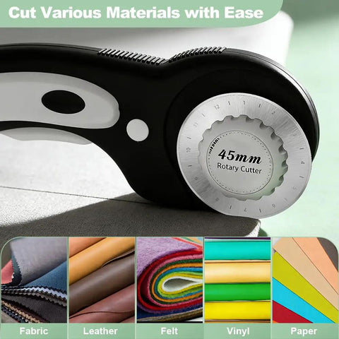 45mm Rotary Cutter Blades Set 10 Pack Replacement Blades For Fabric And Leather Ultra Sharp High Carbon Steel