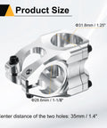 Beefy Aluminum 31.8mm Mountain Bike Stem With 35mm Length For Mountain Road And BMX Bikes Handlebar Clamp Showing Measurements