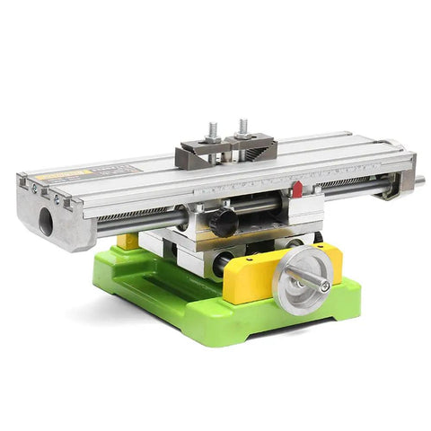 Heavy Duty All In One Milling Work Table For Milling Machines And Drill Presses With Beefy Compound Sliding Table And Adjustable Dovetail Slot Aluminum Alloy Construction For Bench Drills