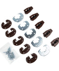Drawer Fix Kit With Guide And Track Repair, Rollers And Metal Plate For Smooth, Quiet Office Drawer Restoration, 5 Pieces