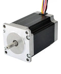 Beefy Torque Dual Shaft Nema 23 Stepper Motor 2.83Nm 400Oz In 4A 8 Wire 6.35mm Shaft High Torque Bipolar For CNC Mill Lathe Router