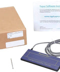 SignatureGem 1X5 USB Electronic Signature Pad With Software sleek blue tablet with USB cable and installation guide.